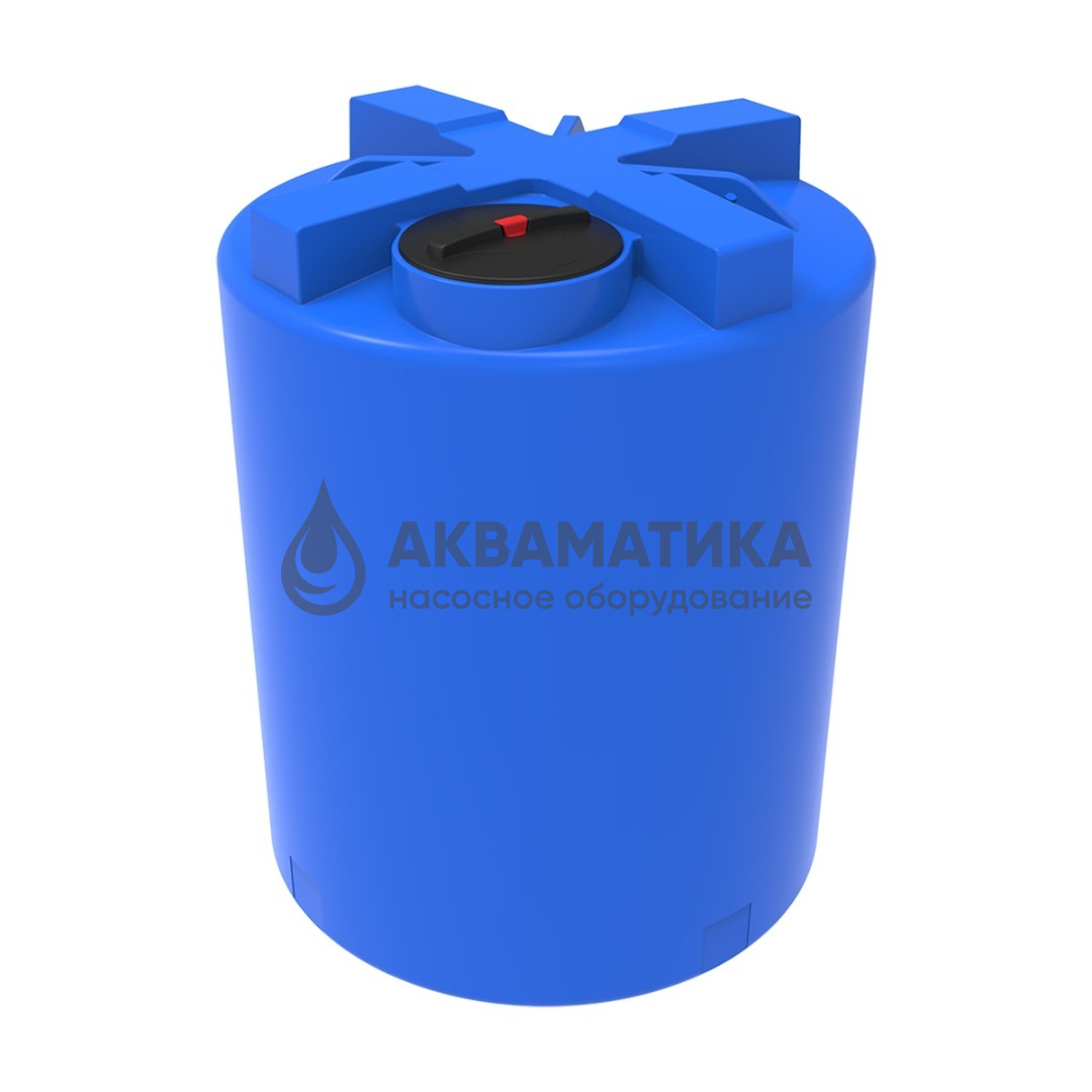 Емкость T 3000 с крышкой с дыхательным клапаном синий