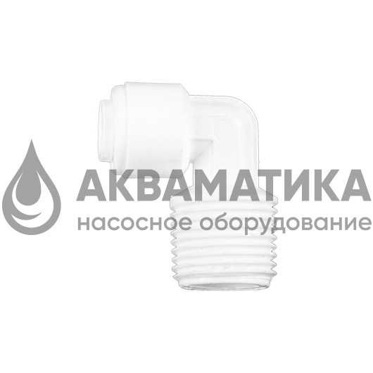 Q-ME0406, Фитинг угловой 1/4 TUBE-3/8